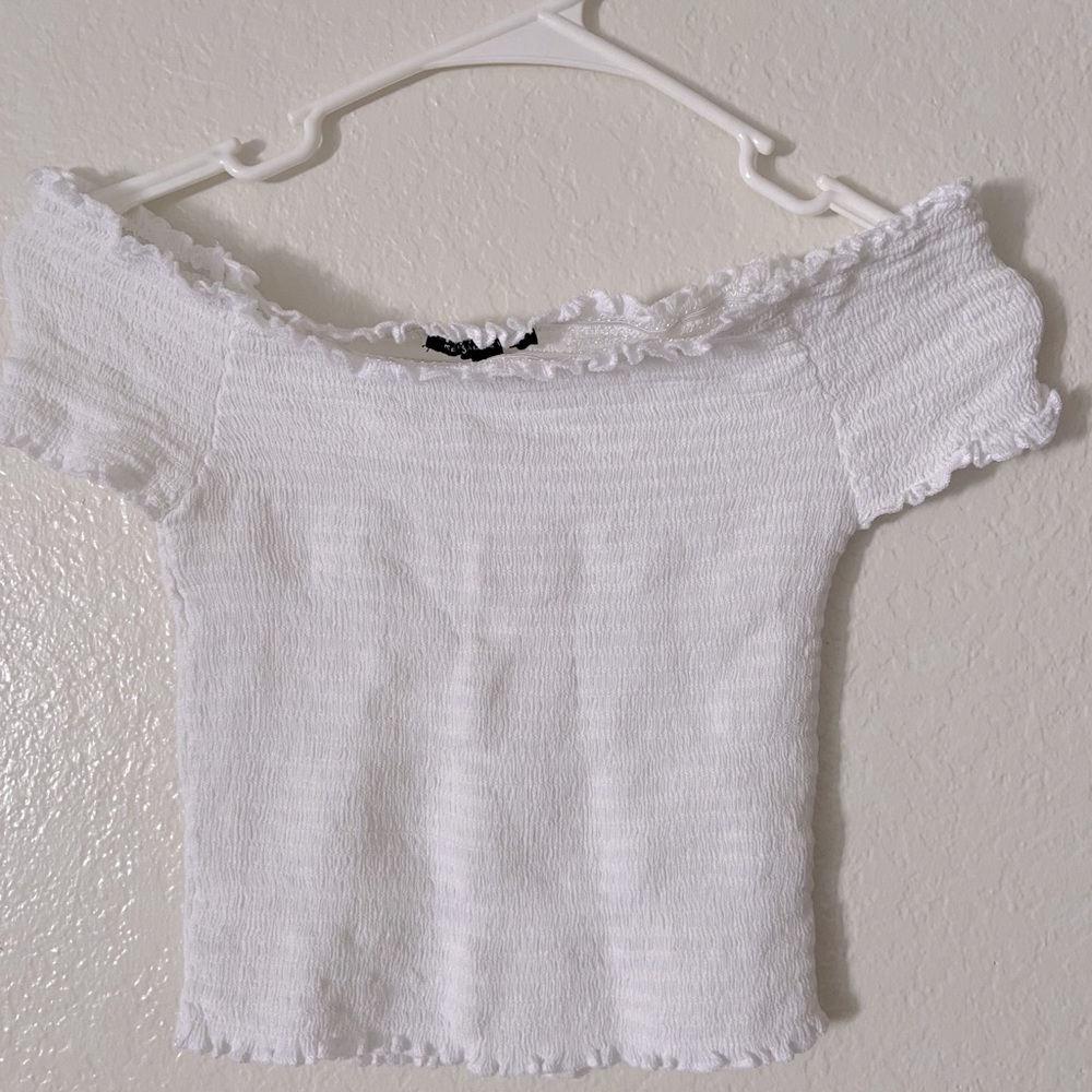 White crop top